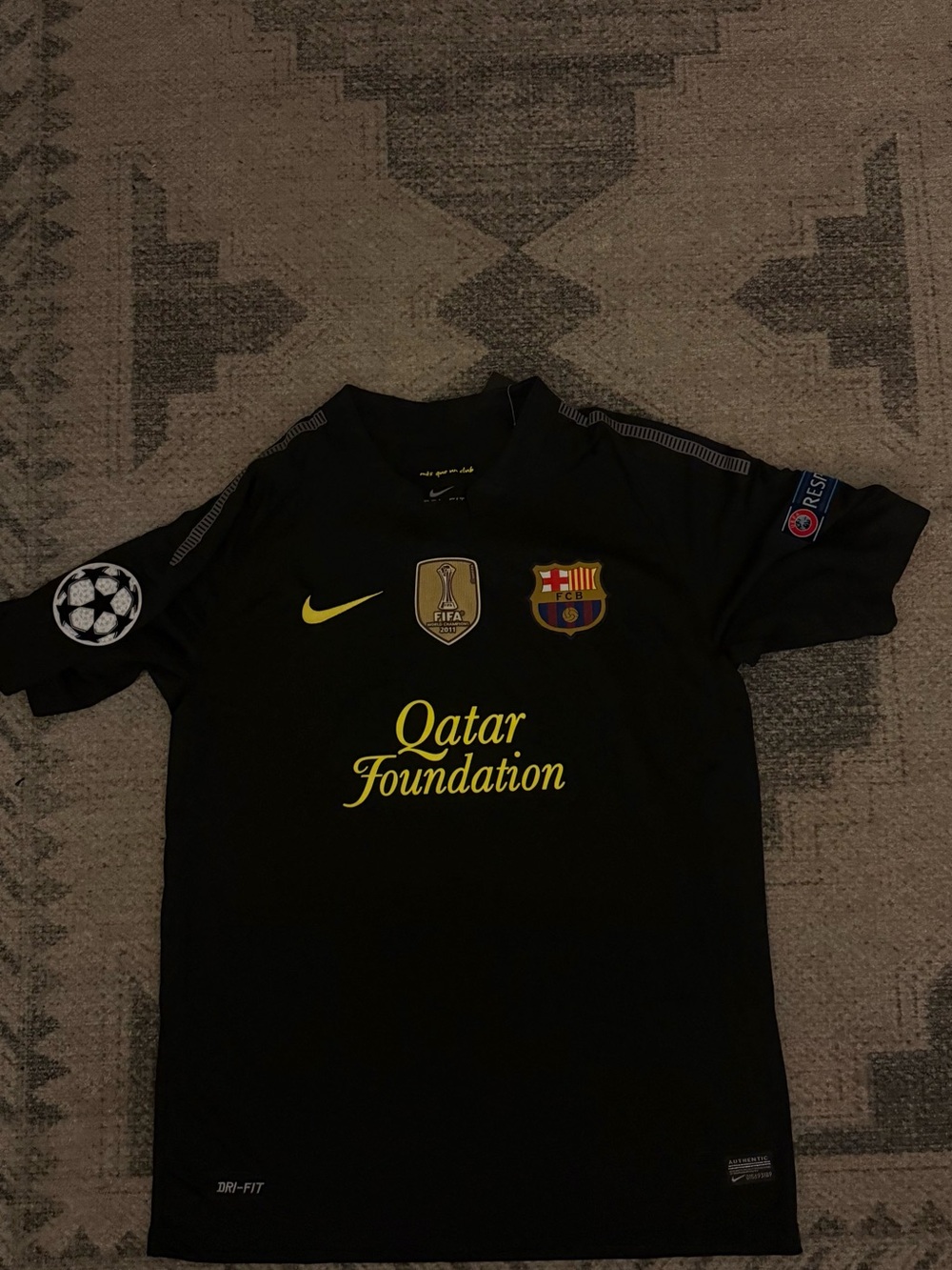 Barcelona 2011/12 Away Champions League Jersey